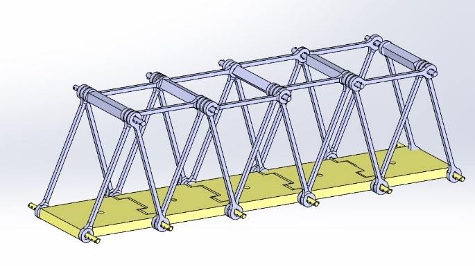 3D Modell Fachwerkbrücke